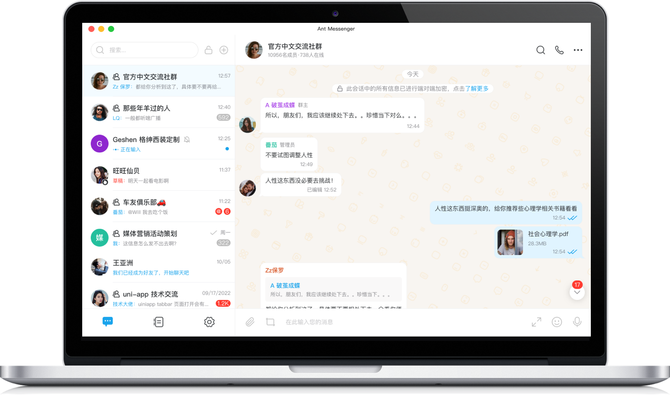 Ant 加密对话